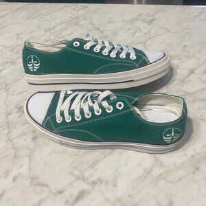 Trent University Green Sneakers, Never Worn Size M8 W10